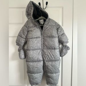 Gray Snowsuit, Boys 18-24 Months